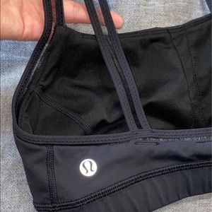 Lululemon Sports bra BLACK SIZE 8